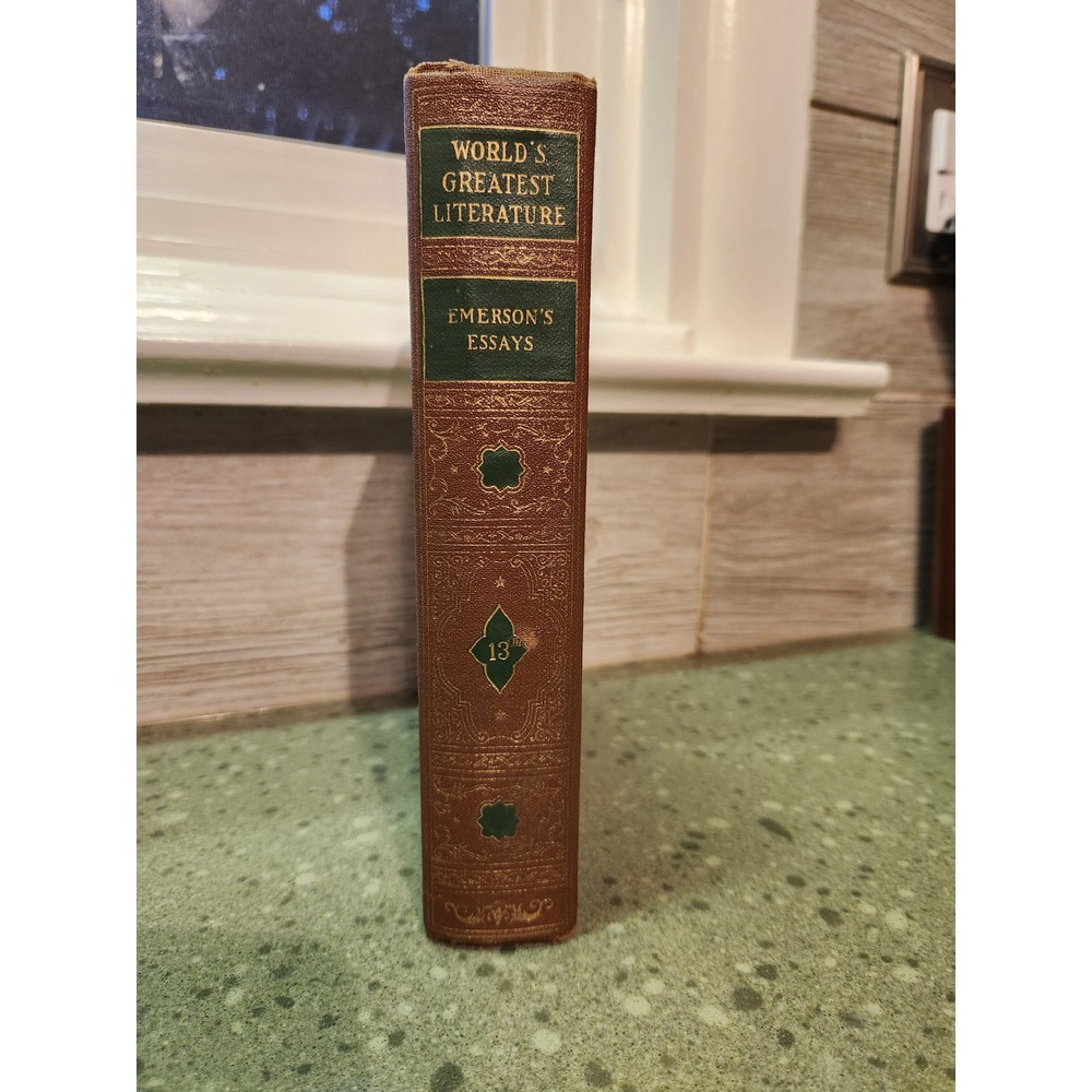 VTG 1937 World's Greatest Literature #13 Emerson's Essays